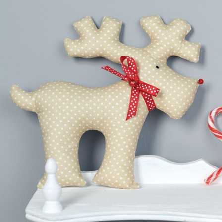 Cotton Reindeer Christmas Toy Sewing Pattern