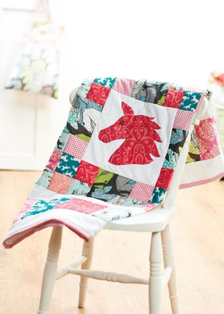 Pony-inspired Quilt and Toy Bag