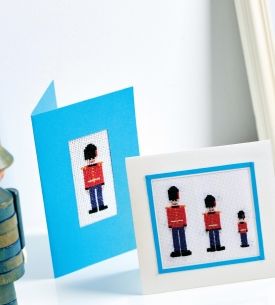 Cross Stitch Soldiers Cards, Frames and Tags