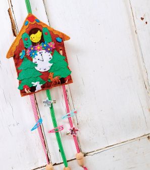 Cuckoo Clock Hair Clip Holder