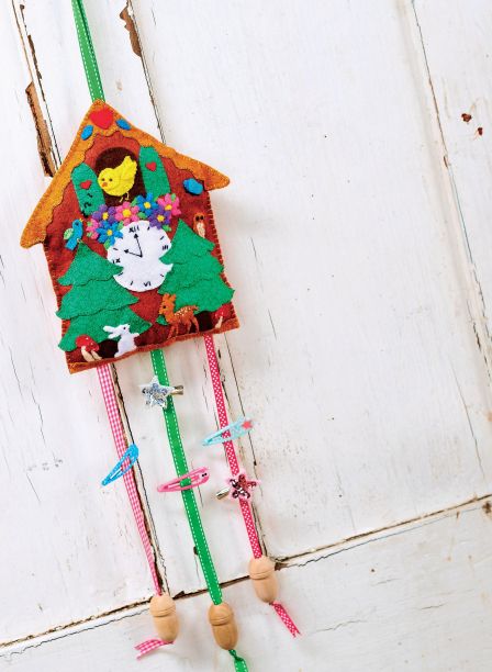 Cuckoo Clock Hair Clip Holder
