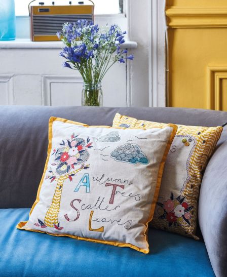 Simple appliqué pillows