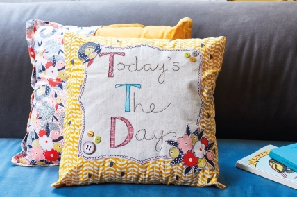 Piped Home Letter Cushions - Free sewing patterns - Sew Magazine