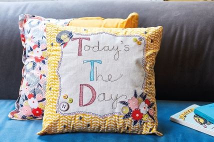 Simple appliqué pillows