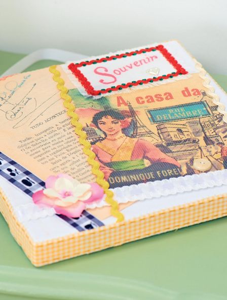 Decorative Embellished Memento Canvas