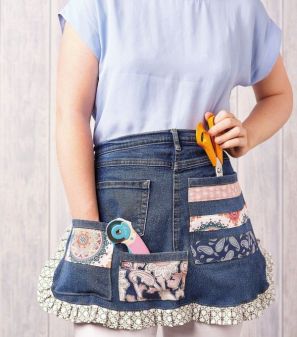 Denim craft pinny