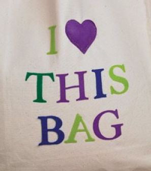 Die-Cut Applique Tote Bags