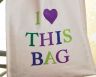 Die-Cut Applique Tote Bags