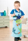 Calico Apppliqued Dinosaur Apron