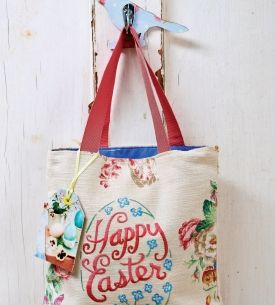 Easter Embroidered Bag and Egg Cosies