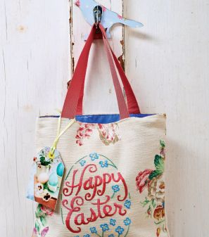 Easter Embroidered Bag and Egg Cosies