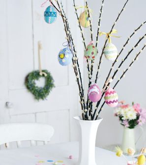 Spring Easter Tree Egg Decorations