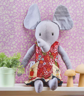 Eloise Elephant Toy Sewing Pattern | Dressimal Series