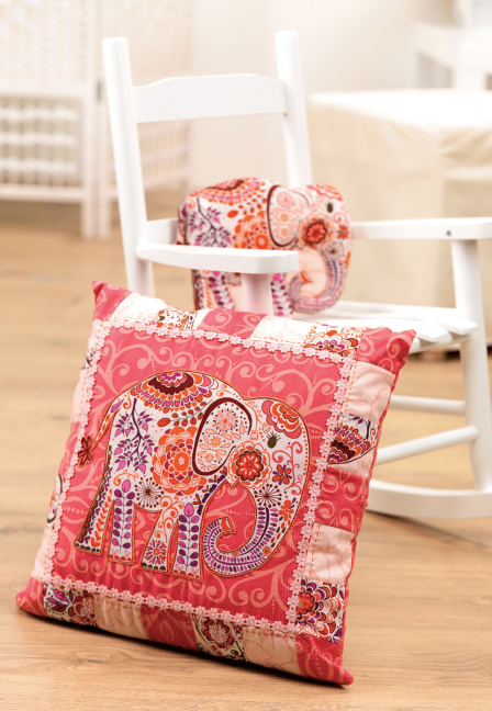 Elephant Cushion and Toy