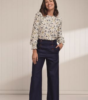 Ellen Flared Button Jeans