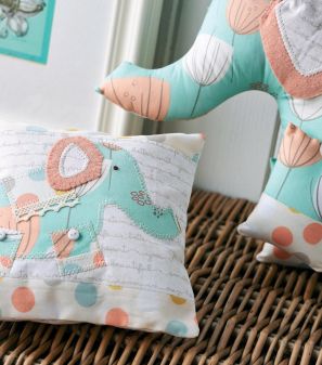 Art Gallery Fabric Elephant and Pillow