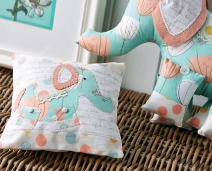 Art Gallery Fabric Elephant and Pillow