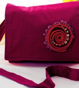 Embellished Zip Motif Bag Embellished Zip Motif Bag