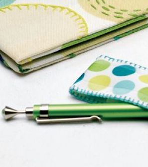 Embroidered Covered Notebook