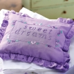Embroidered Lavender Pillow set