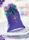 Embroidered Lavender Pillow set