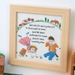 Framed Embroidered Nursery Rhymes