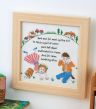Framed Embroidered Nursery Rhymes