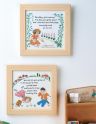 Framed Embroidered Nursery Rhymes