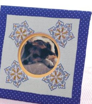 Embroidered Photo Album & Frame