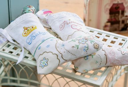 Baby’s First Christmas Embroidered Stocking