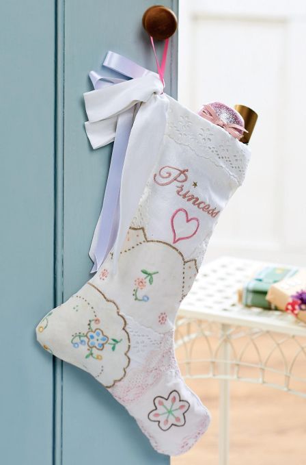 Baby’s First Christmas Embroidered Stocking