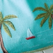 Embroidered beach bag