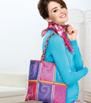 Colourful Silk Eastern Paisley Embroidered Bag