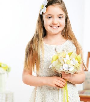Fabric Flower Wedding Bouquet