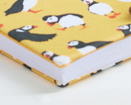 Fabric covered notebook