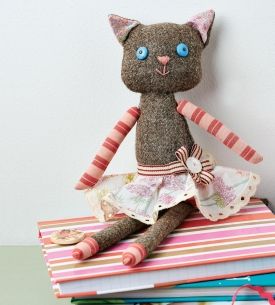 Tweed Cat Doll