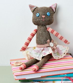 Tweed Cat Doll