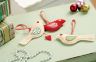 Festive Folksy Bird Decorations