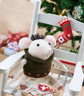 Christmas Mouse and Stocking