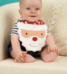 Festive baby bibs