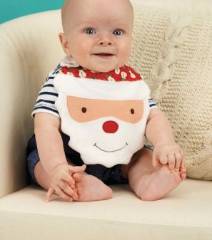 Festive baby bibs