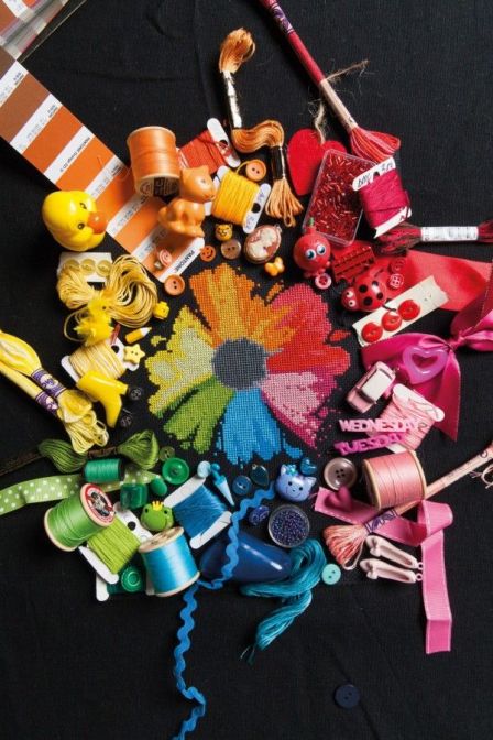 Fleur de Couleur cross stitch
