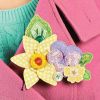 Floral Brooch and Card for Mum