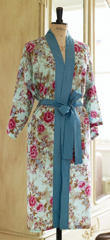 Kimono Robe Pattern
 Floral Oriental Kimono Robe Free sewing patterns Sew Magazine