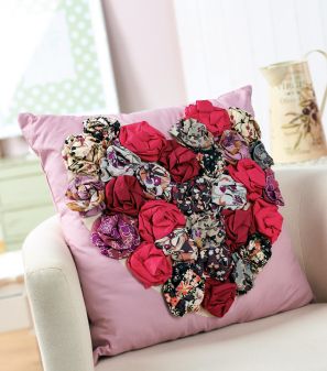 Flower Heart Cushion