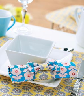 Flower Placement and Napkins Table Set