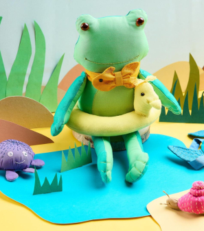 Frog Toy With Accessories Sewing Pattern