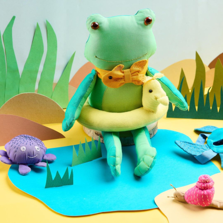 Frog Toy With Accessories Sewing Pattern
