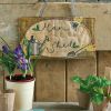 Appliqued and Embroidered Garden Sign, Seed and Plant Marker Pocket