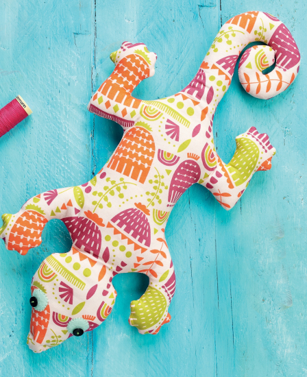 Gecko Lizard Toy Sewing Pattern